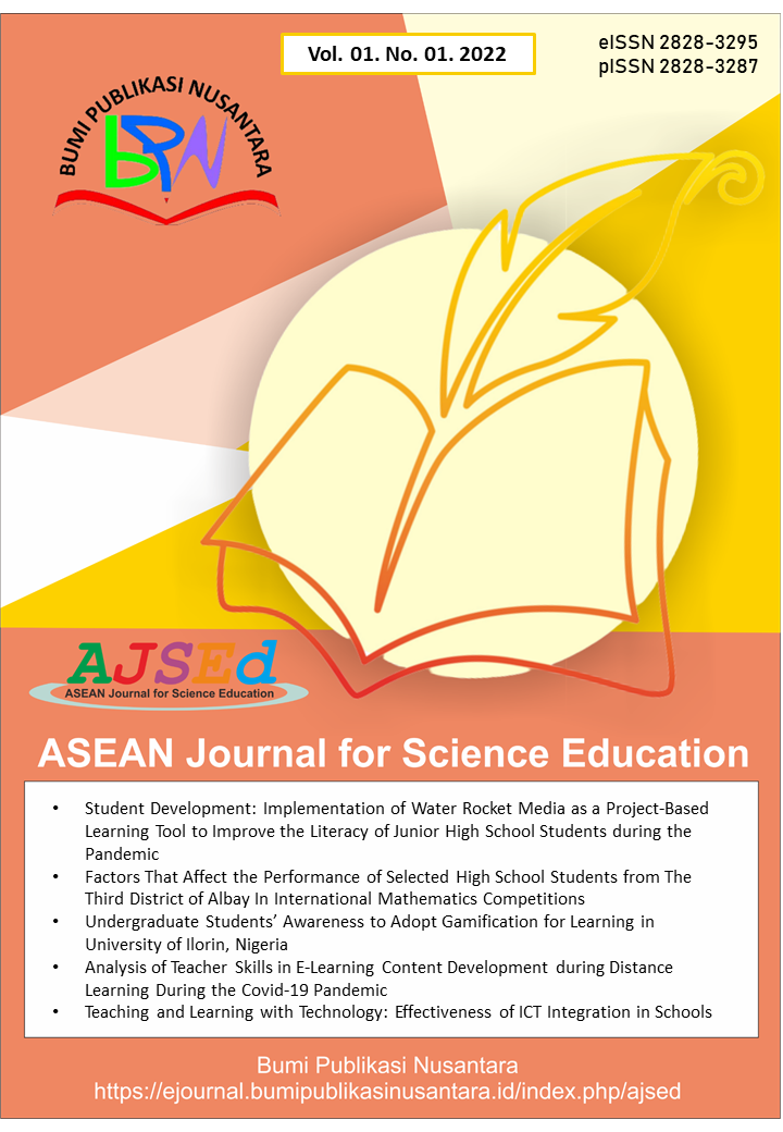 ASEAN Journal for Science Education